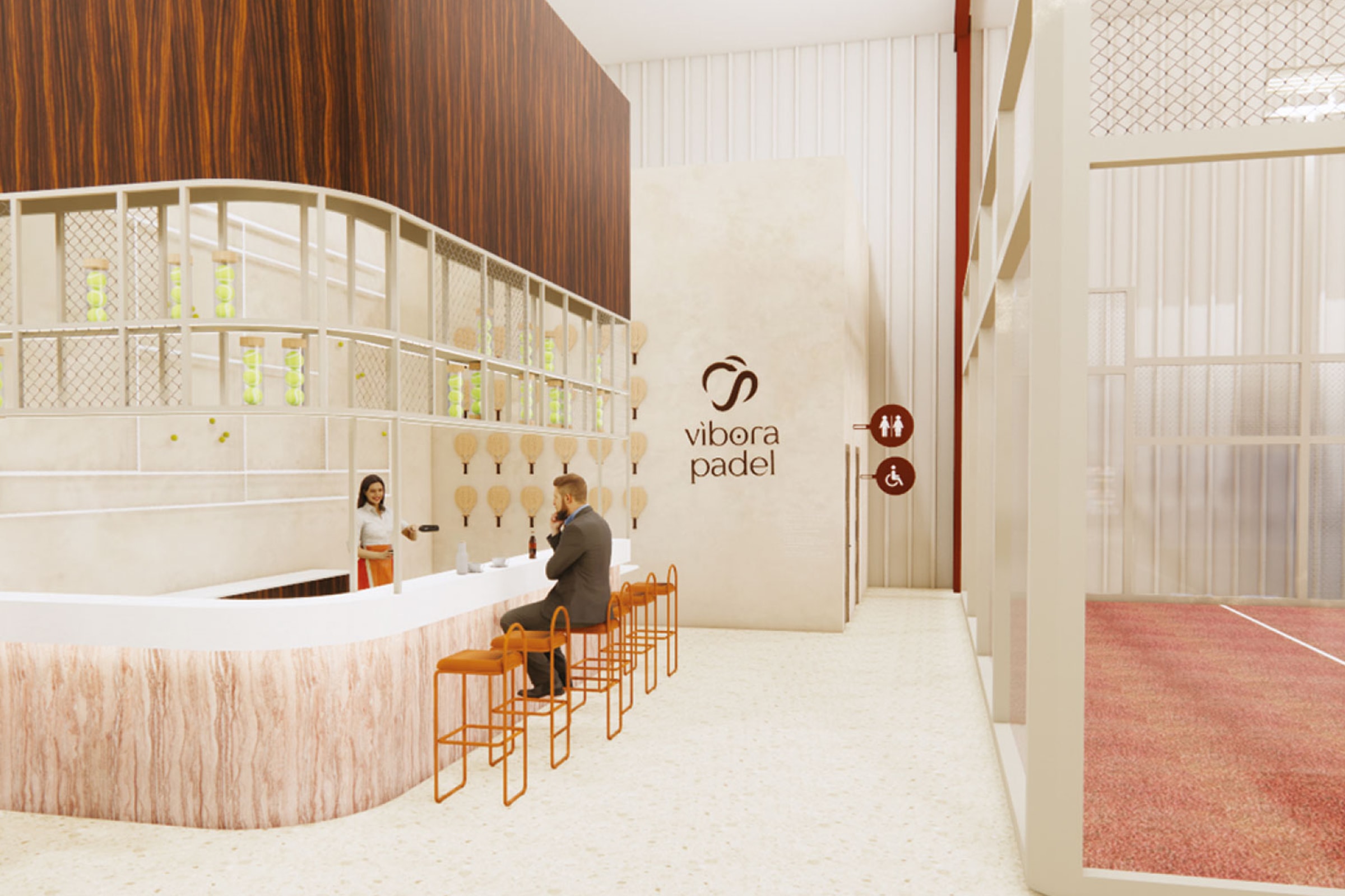 Page d'accueil du site Vibora Padel
